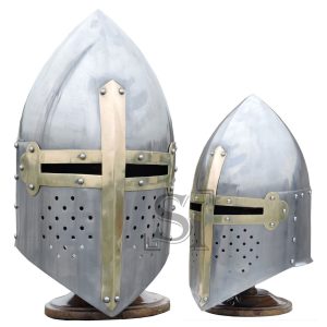 Medieval 16G Knights Sugarloaf Helmet With Stand