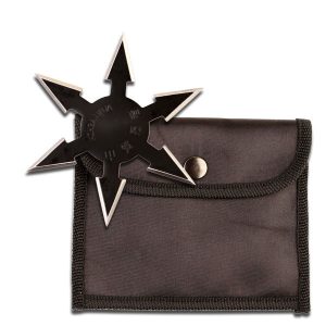 4" Sharp 6 point Throwing Star Shuriken Ninja Samurai Black Knife
