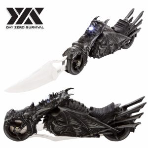 Fantasy Dragon Motorcycle Folding Knife With LED Light