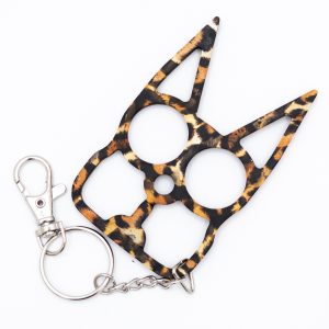 Bubbly Cat Self Defensive Key Chain - Leopard